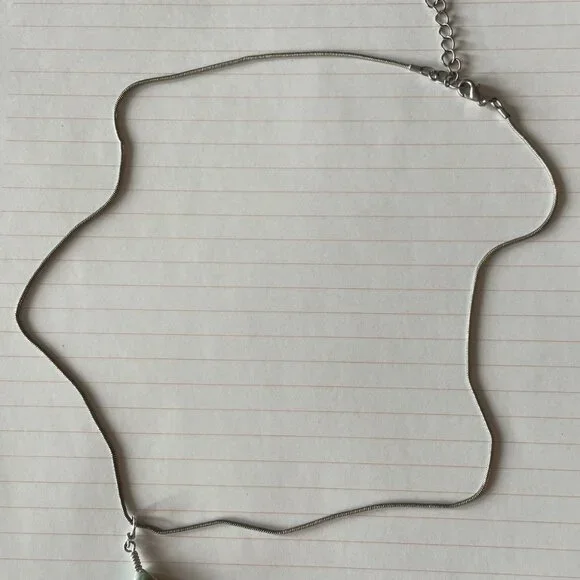 Larimar Pendant Necklace on Silver Chain - Picture 6 of 8